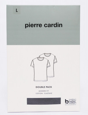 Мужская футболка короткий рукав 2 шт PIERRE CARDIN C5 29990.9000/9000